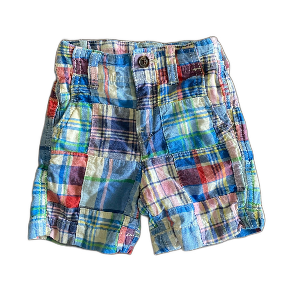 Baby Gap Pastel Madras Plaid Shorts Boys' 12-18 Months